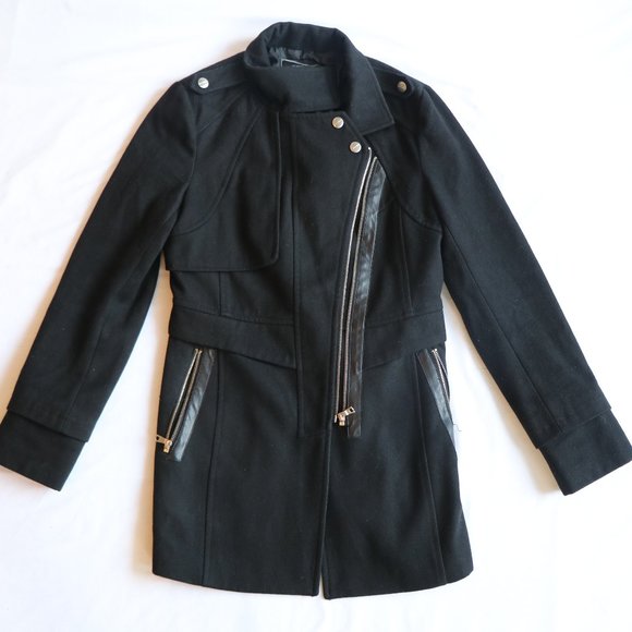 Black Zip-up Fall/Winter Coat - Picture 2 of 6